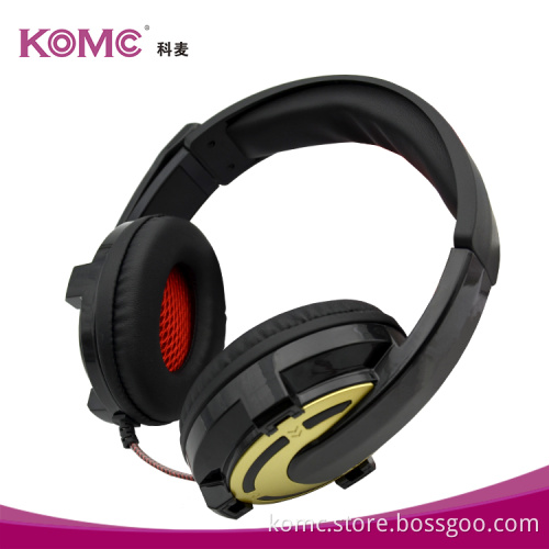 Hot sell LED logo light gaming headset fashion stereo gaming headphone for PS4 PS3 Xbox PC MAC
